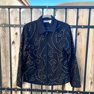 VINTAGE BLUTIQUE Studded Rivet Black Jacket